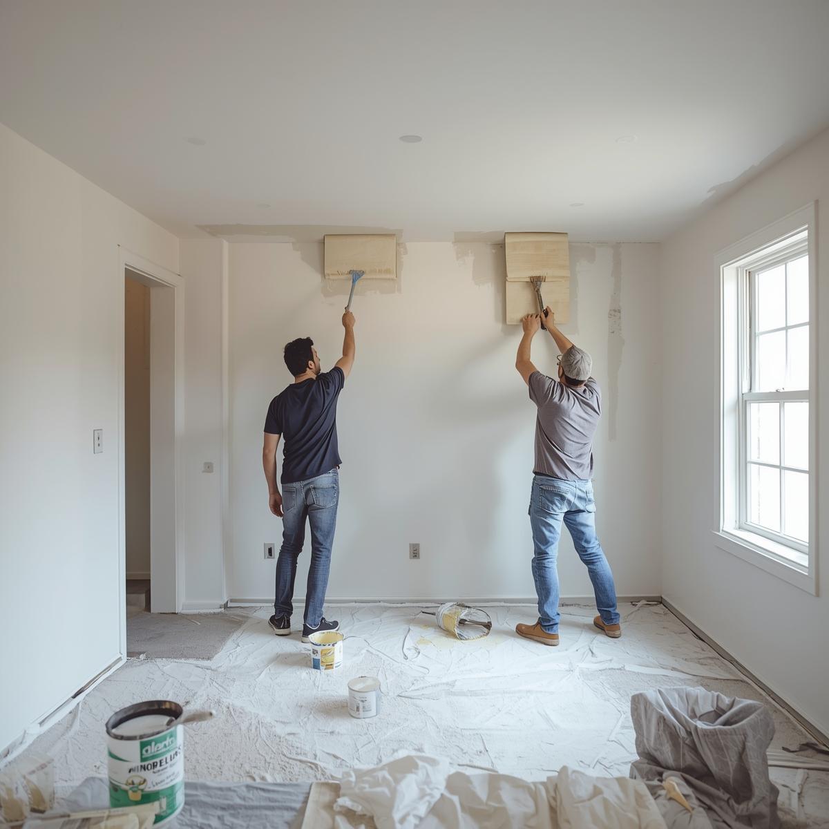 Home owners painting